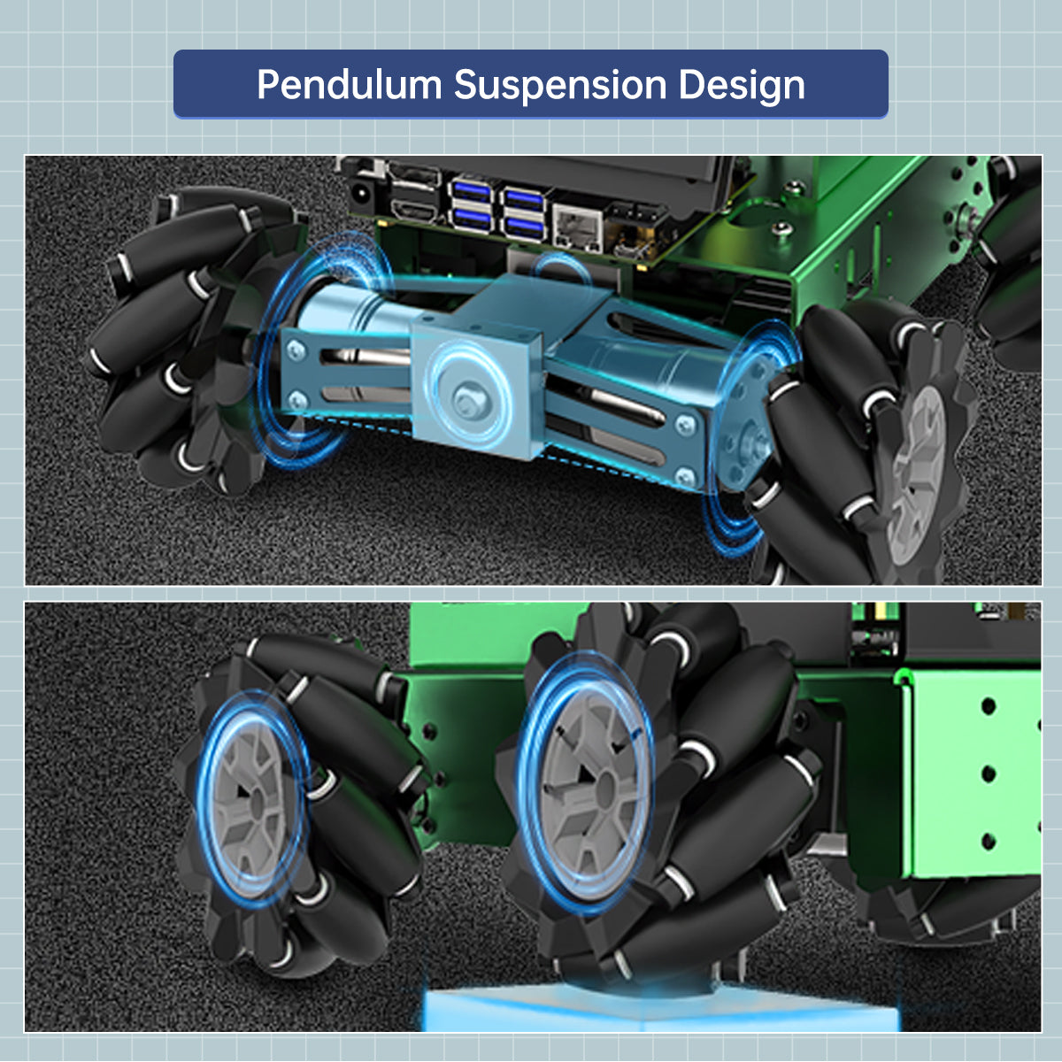 Image of JetAuto AI Robot Kit Jetson/Raspberry Pi 5 ROS OpenClaw ChatGPT SLAM