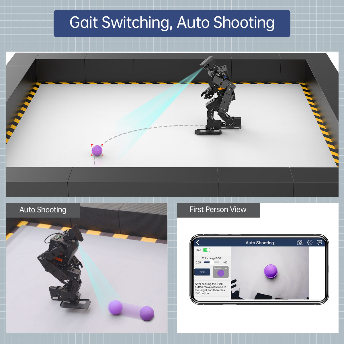 Image of AiNex Biped Humanoid Robot – Raspberry Pi Vision AI, ROS