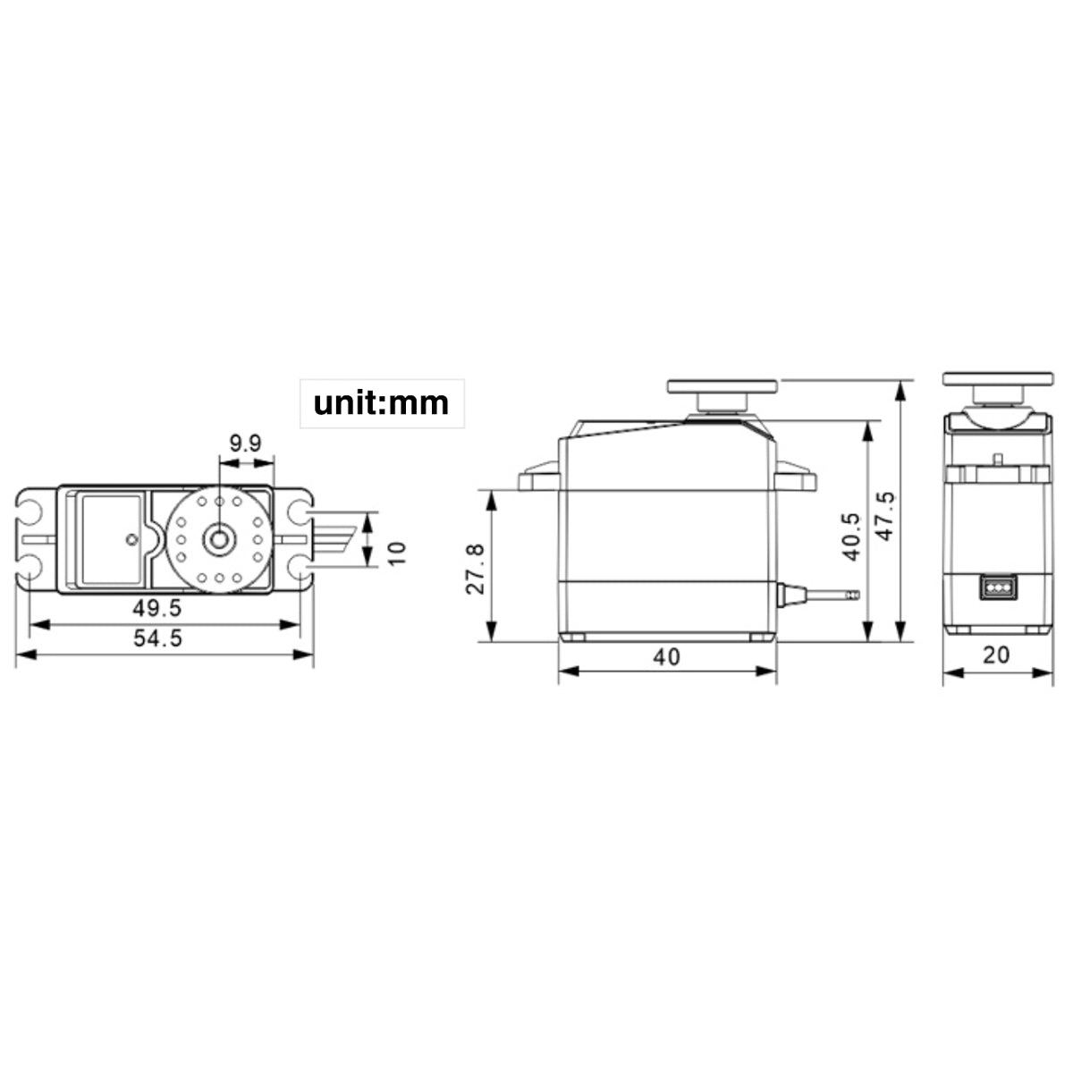 Image of LD-3015MG Full Metal Gear Digital Servo 17kg High Torque
