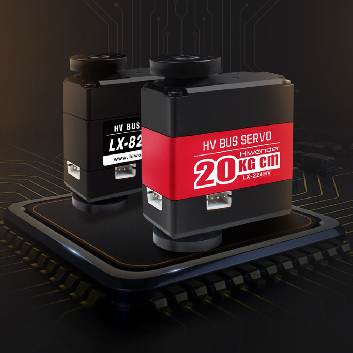 Image of LX-224HV Three Connectors Bus High Voltage Servo