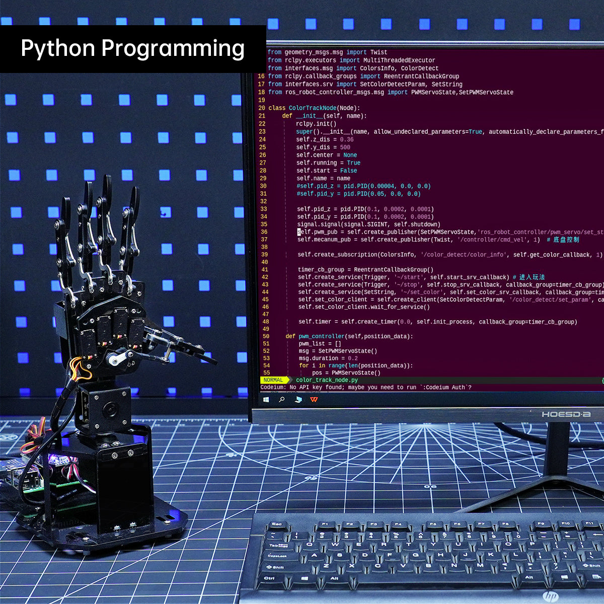 Image of uHandPi Raspberry Pi 5 AI Robotic Hand Vision Tracking Python