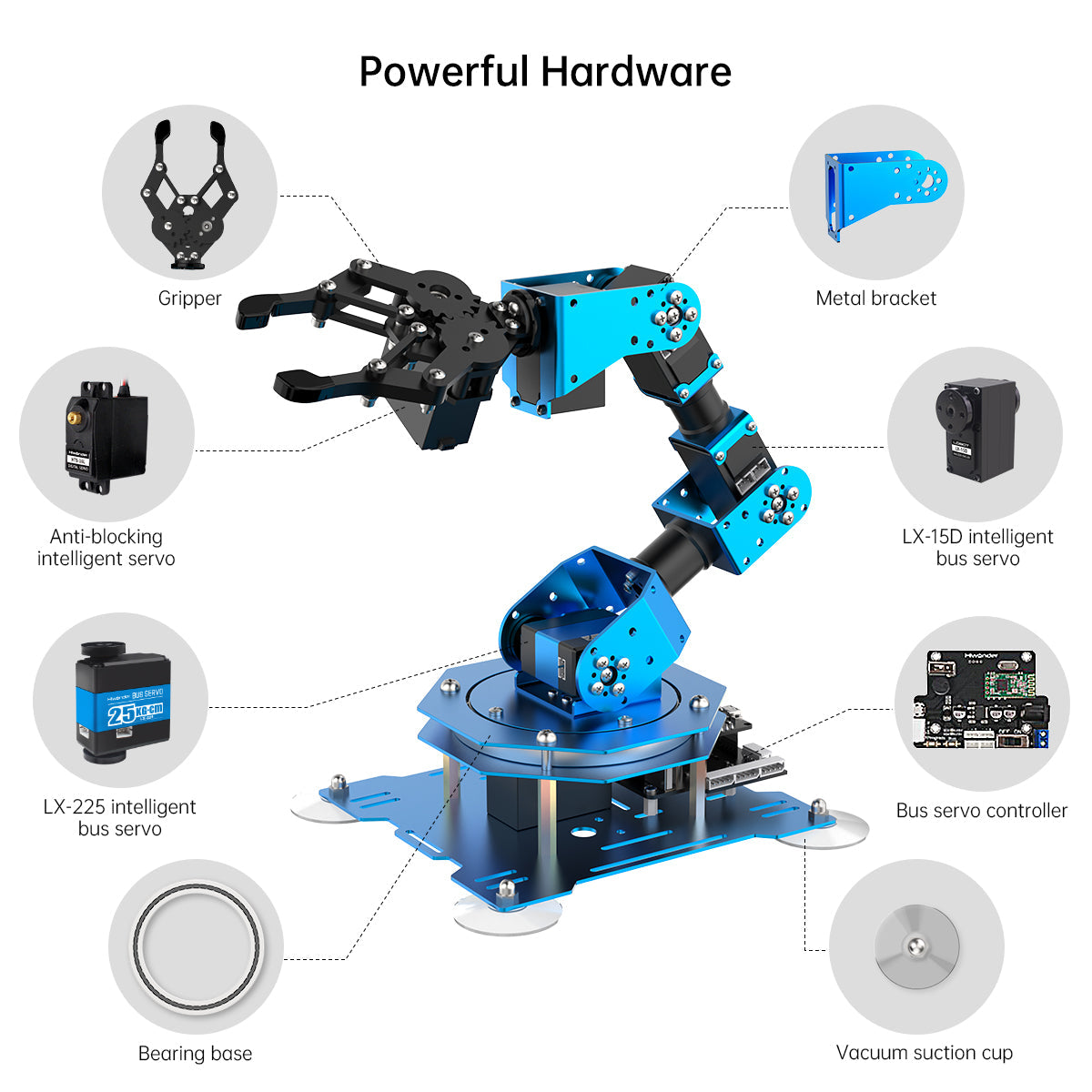 Image of xArm 1S Intelligent Bus Servo Robotic Arm for Programming