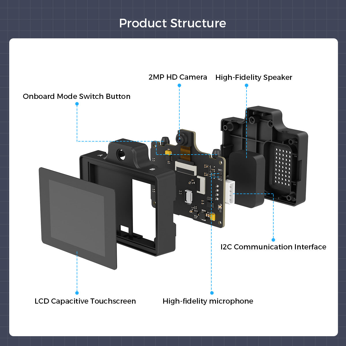 Image of Tankbot Large AI Model Tank Robot Car Robotic Arm ESP32 Vision Voice Interaction