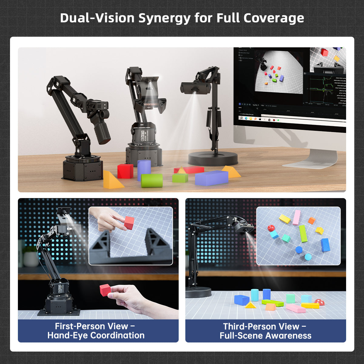 Image of NexArm LeRobot VLA Open-Source 6-Axis Robotic Arm Embodied AI Imitation Learning ESP32
