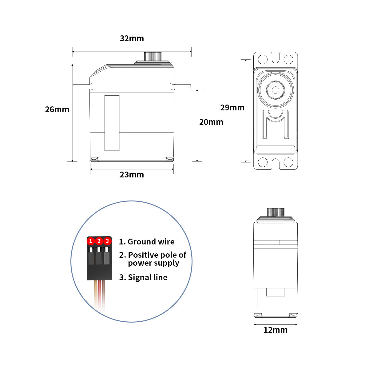 Image of HPS-0618SG Micro Coreless Digital Servo for Quadruped Robot Dog