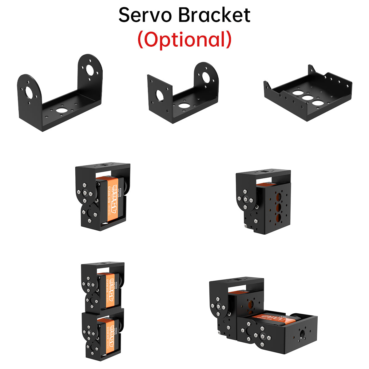 Image of HTD-45H High Voltage Serial Bus Servo 45KG Three Connectors