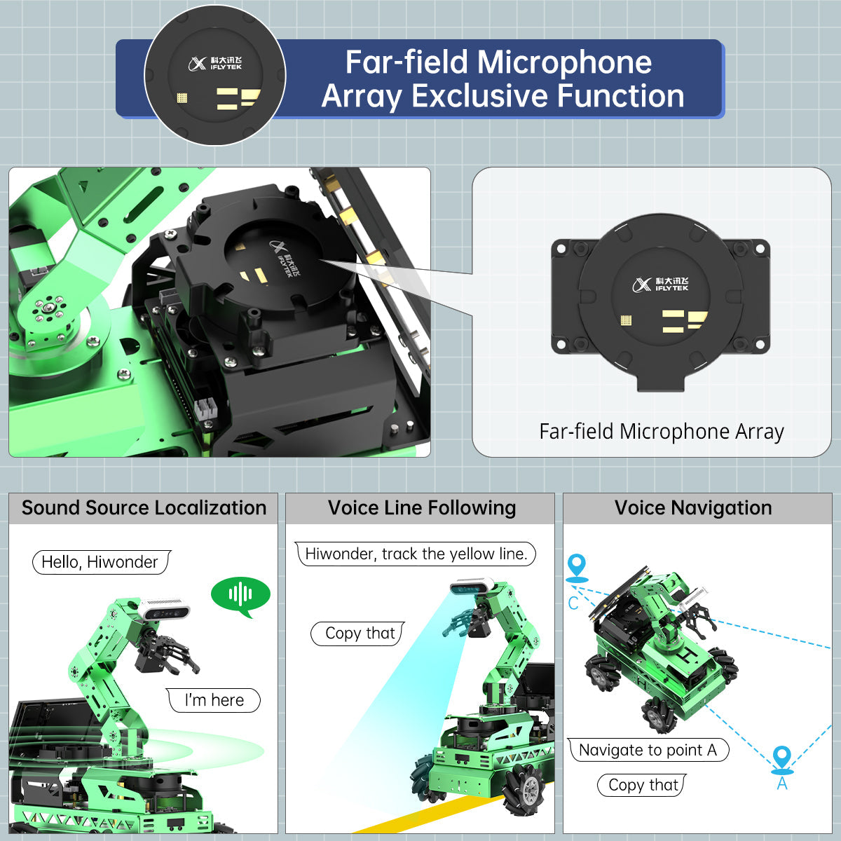 Image of JetRover JETSON Robot Car AI Vision Robotic Arm ROS1 ROS2 ChatGPT SLAM