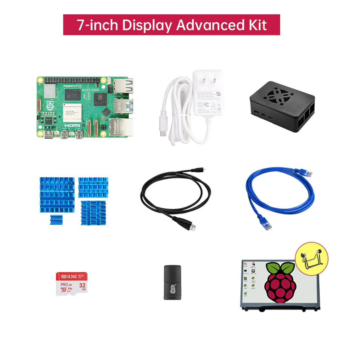 Image of Raspberry Pi 5 4G/8G Controller Python Linux Vision Development Kit