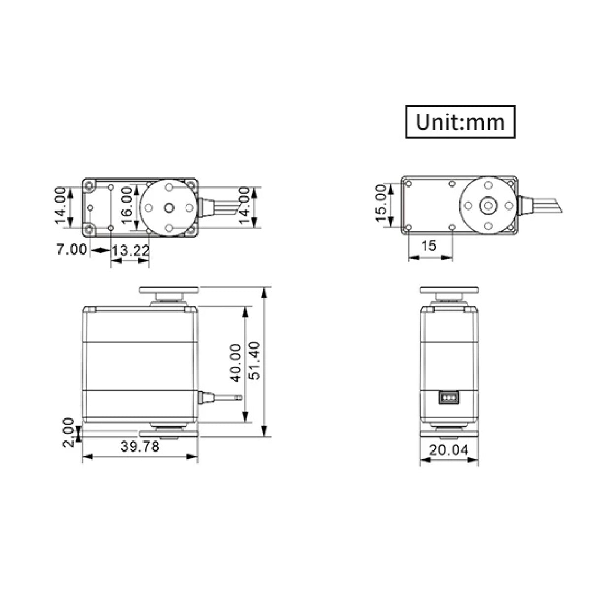 Image of LDX-227 Full Metal Gear Digital Servo Dual Ball Bearing 270