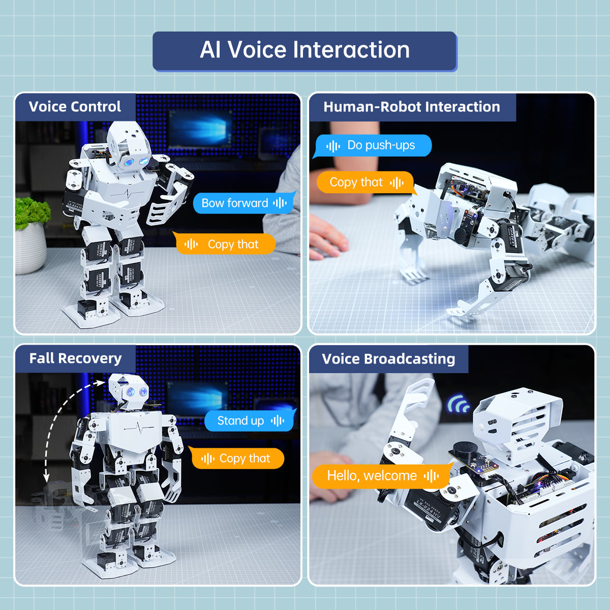 Image of Tonybot Humanoid Robot – Multimodal AI, Arduino, Scratch & Python