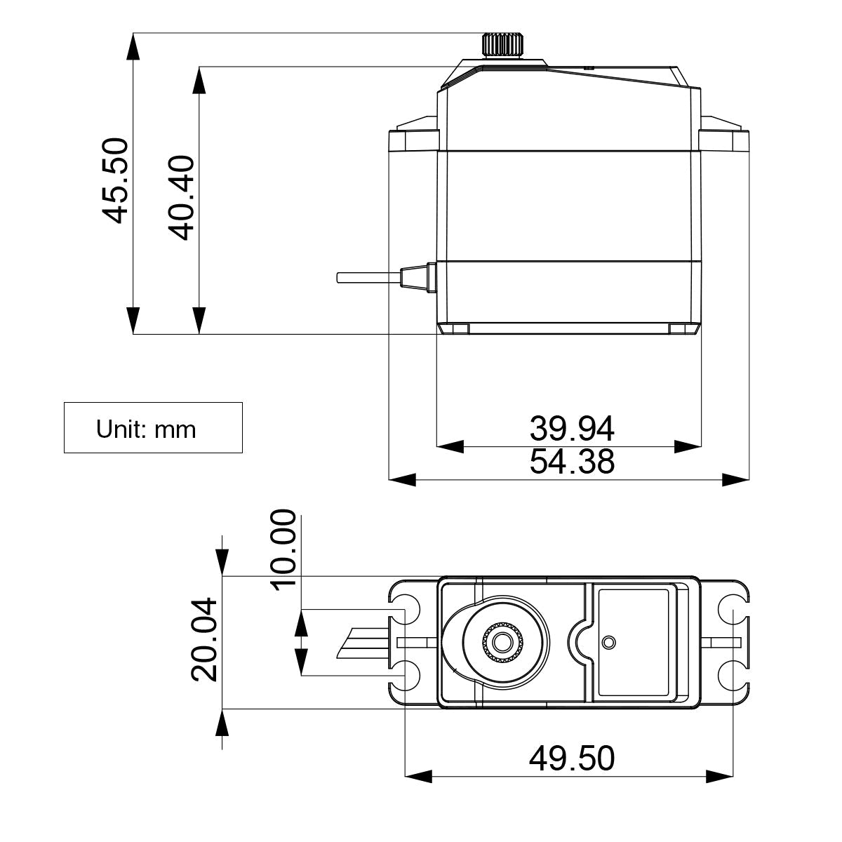 Image of HTS-20H Serial Bus High Voltage Servo 20KG Data Feedback