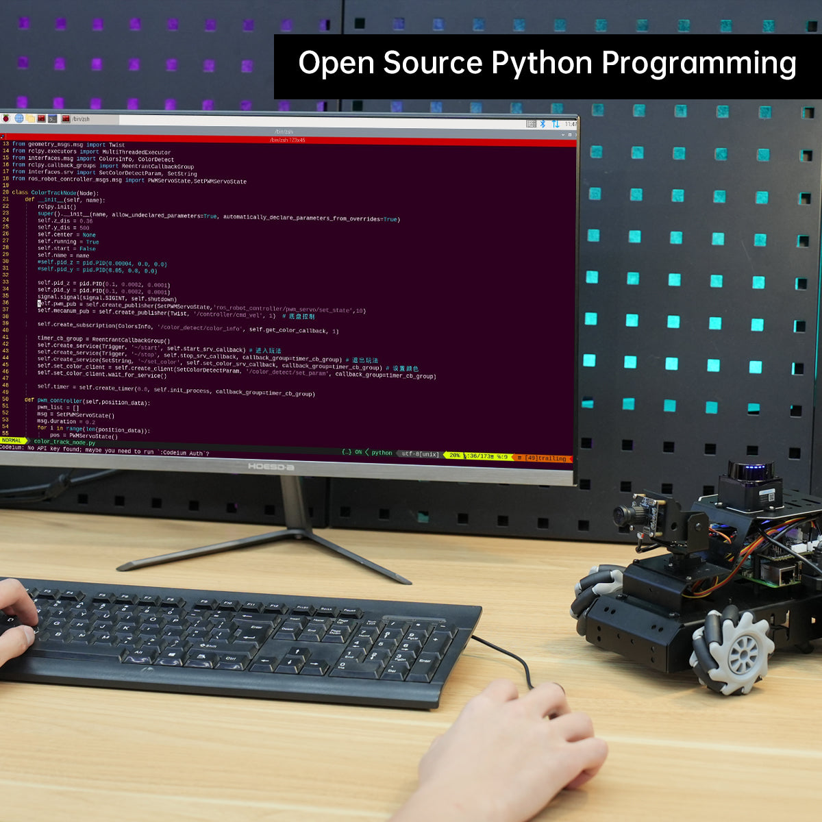 Image of MentorPi M1 Raspberry Pi Robot Car Mecanum Wheel ROS2 LLM ChatGPT SLAM AI Vision Voice