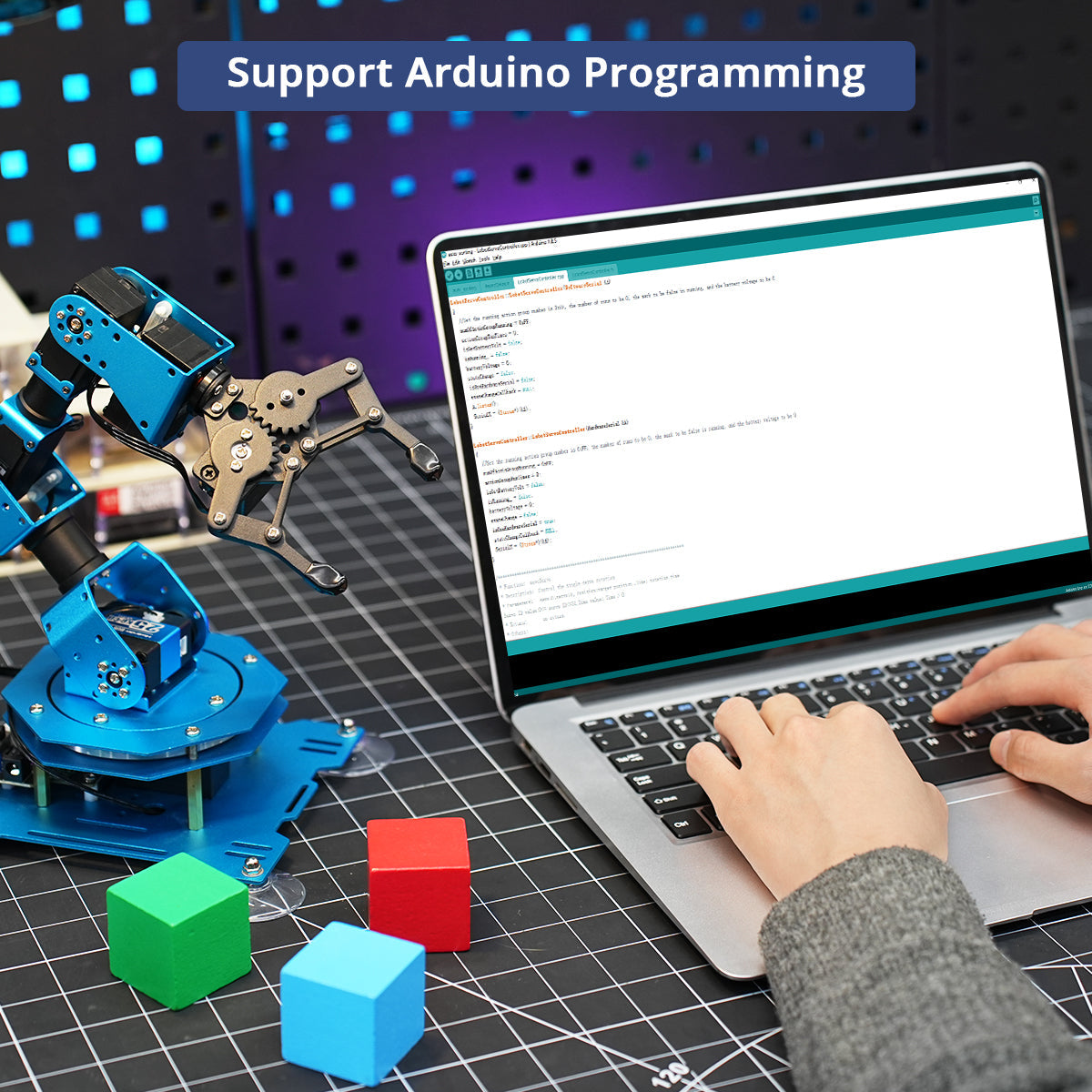 Image of xArm UNO Robotic Arm with Arduino Sensor Kit