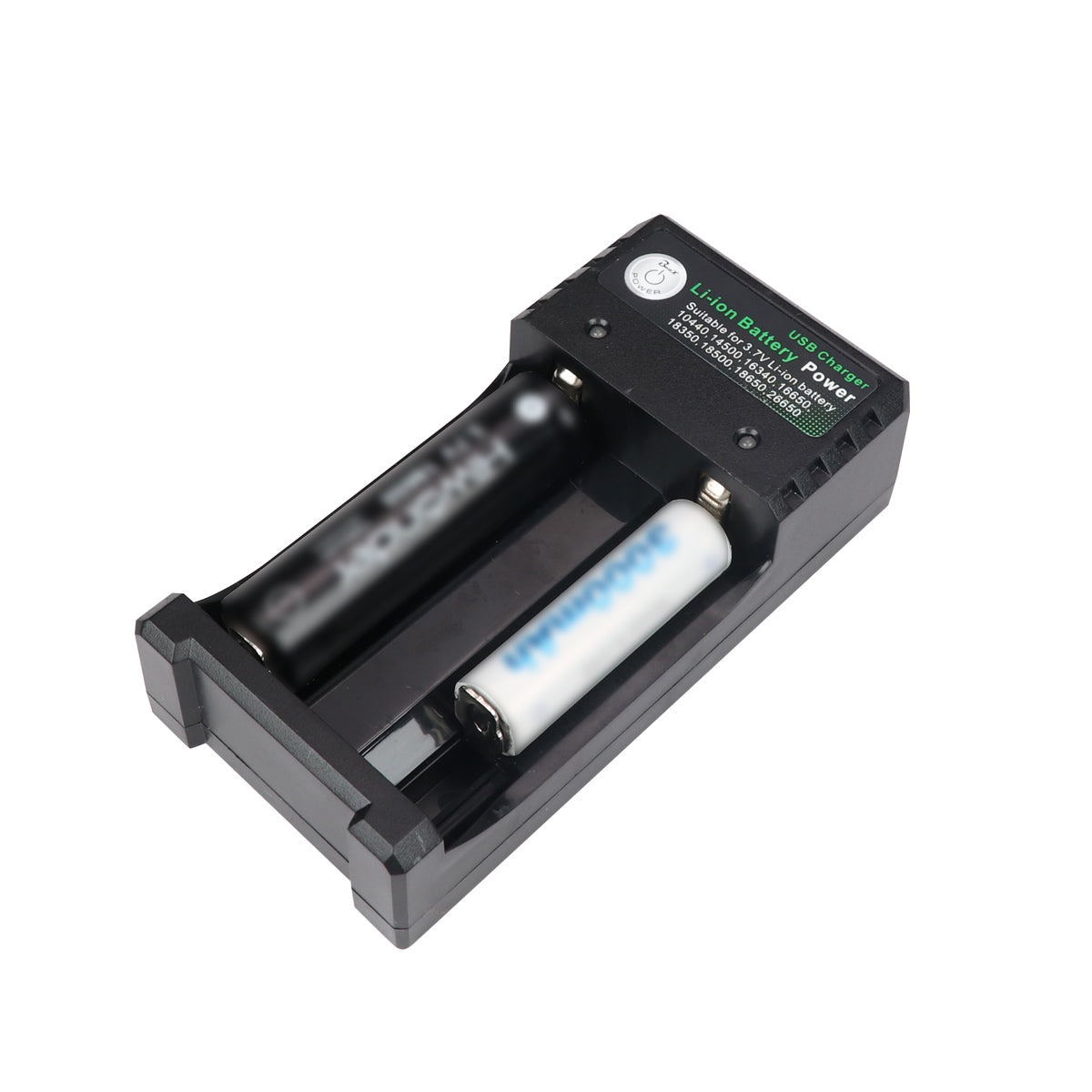 Image of Li-ion Battery 2-Slots 18650 Charger with USB