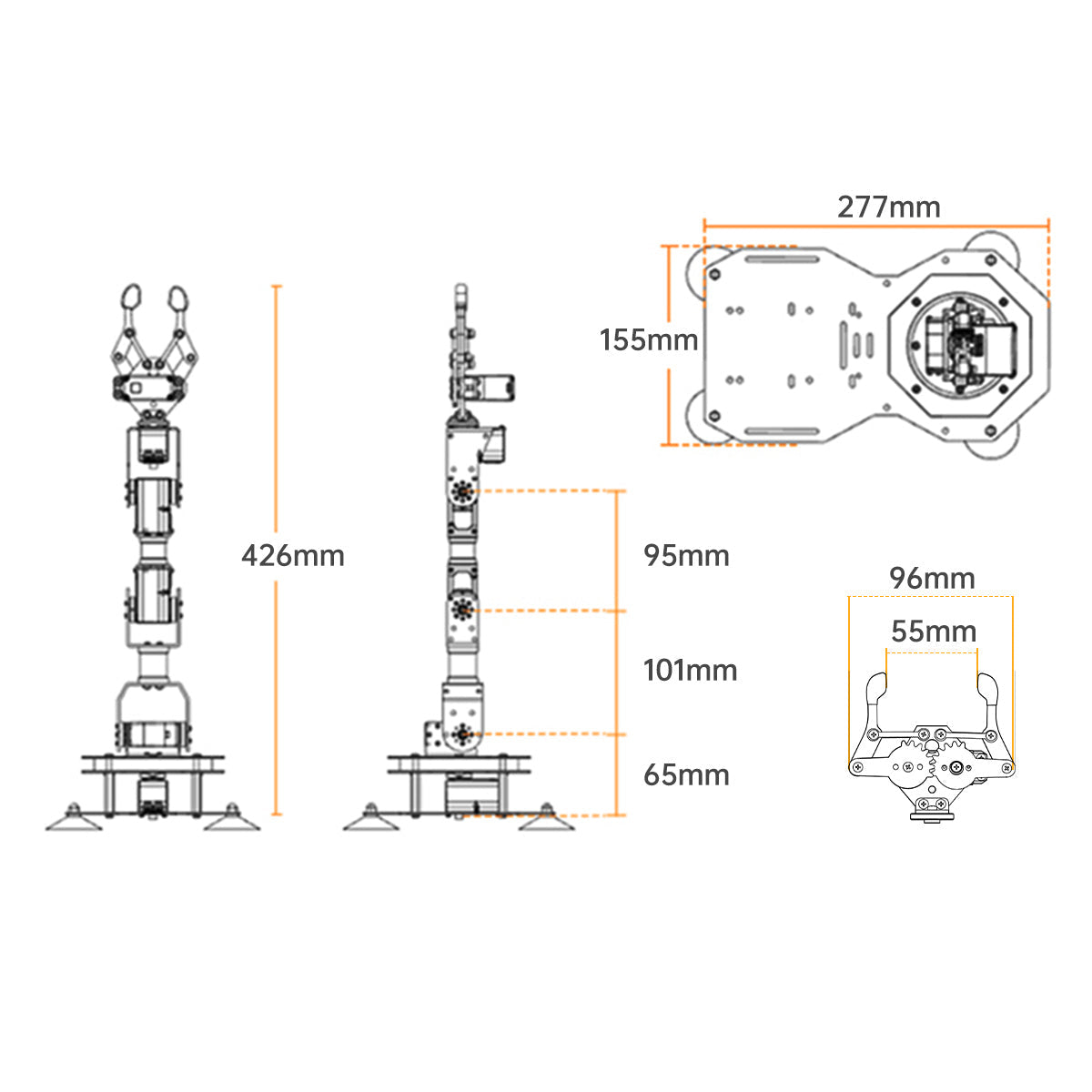 Image of xArm 2.0 Intelligent Robotic Arm Scratch & Python Programmable Kit