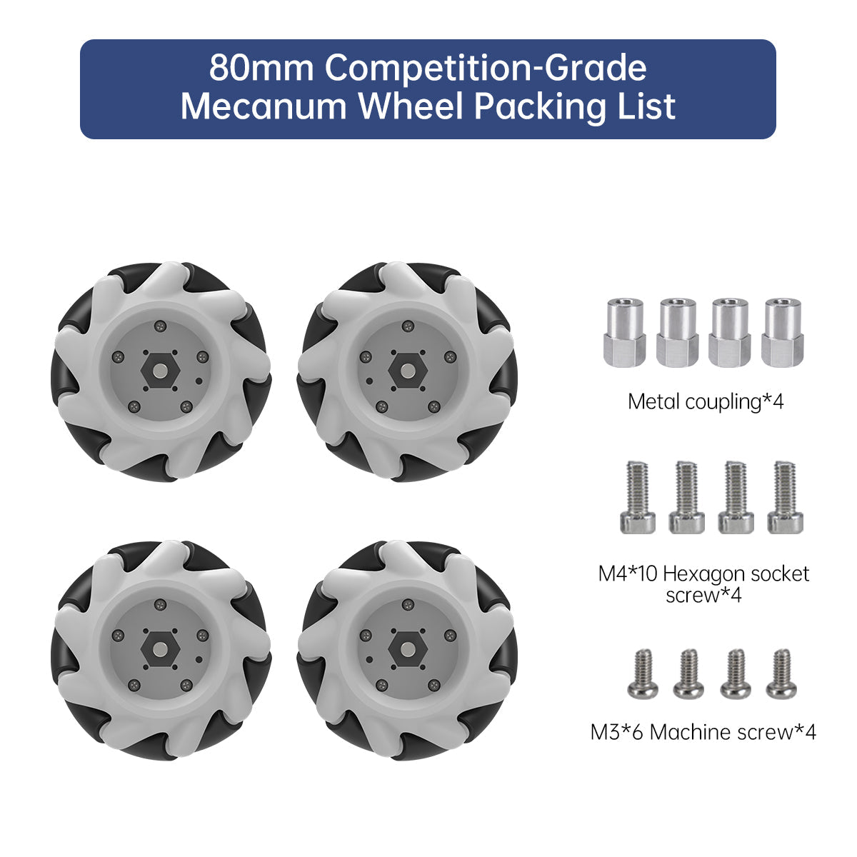 Image of 80mm Competition-Grade Mecanum Wheel