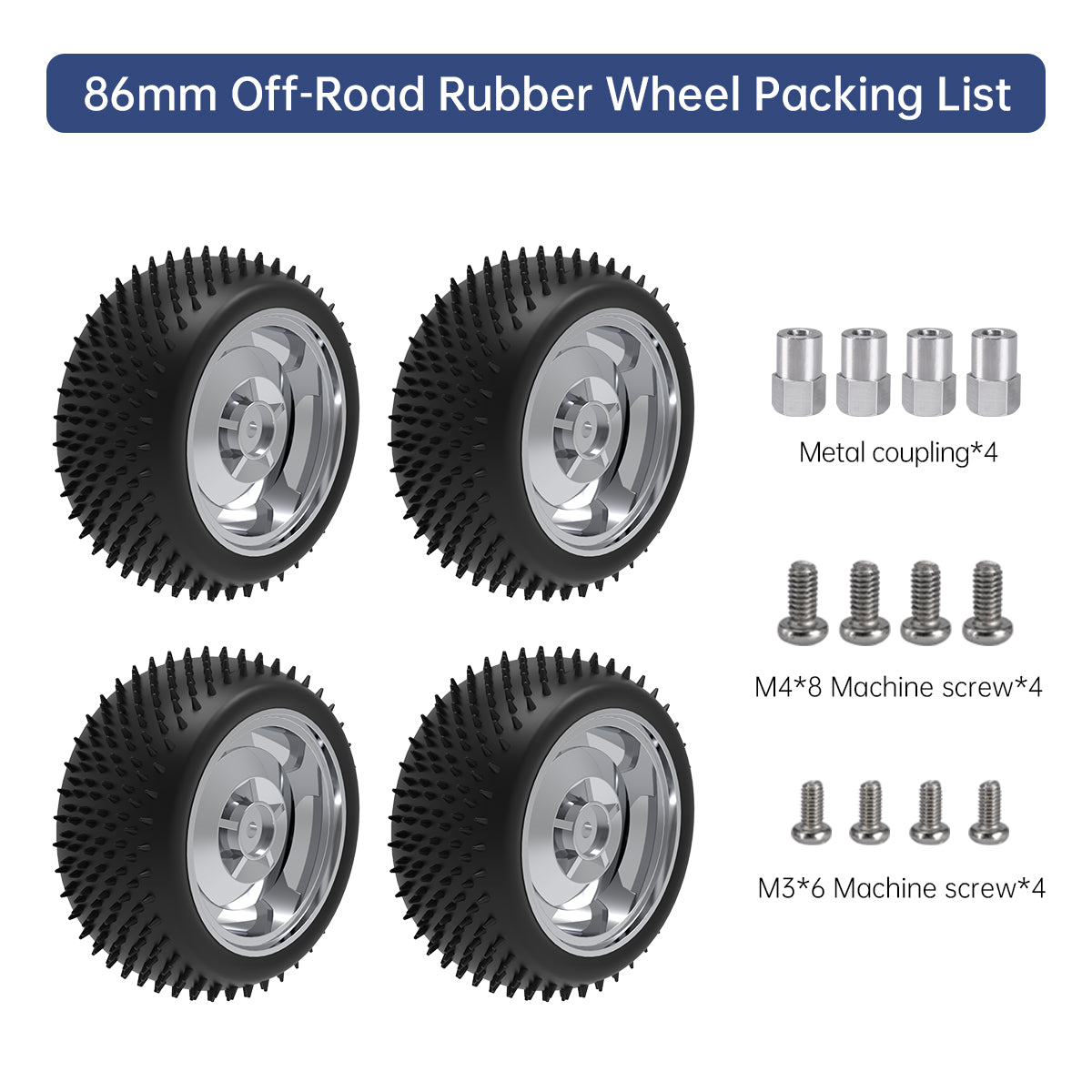 Image of 86mm Off-Road Rubber Wheel