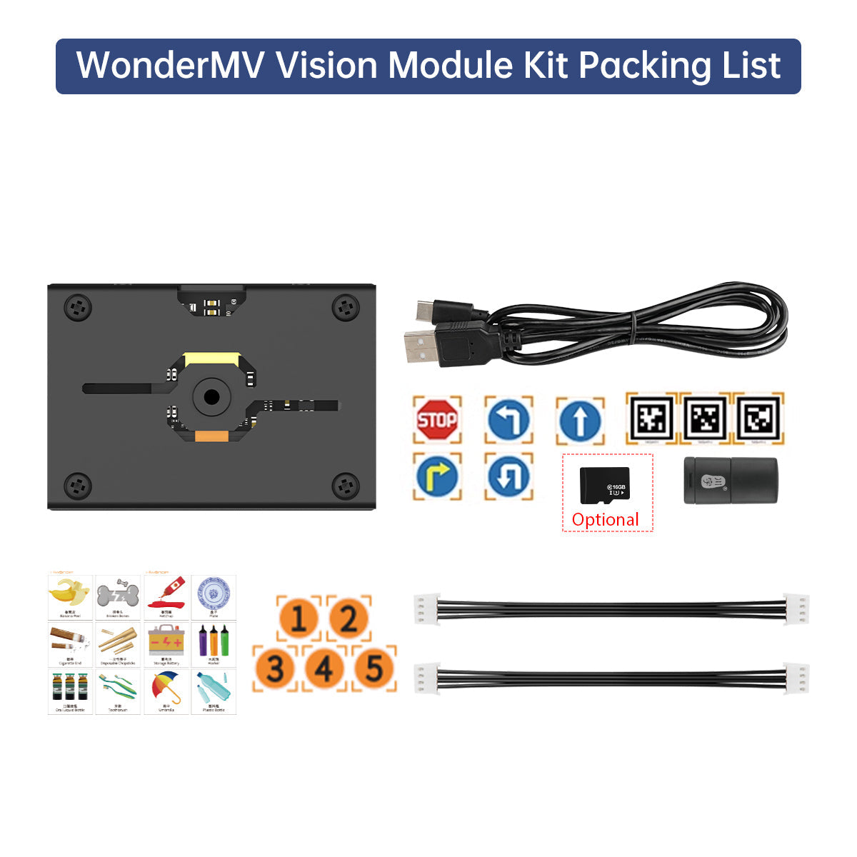 Image of WonderMV AI Vision Recognition Module AI Camera Python Development Board CanMV