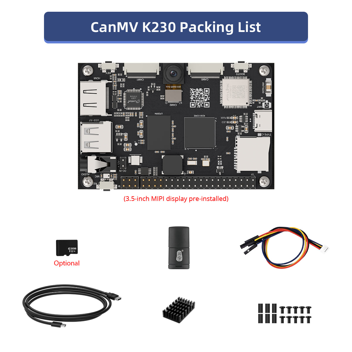 Image of CanMV K230 AI Development Board AI HD Camera 6T Computing Power