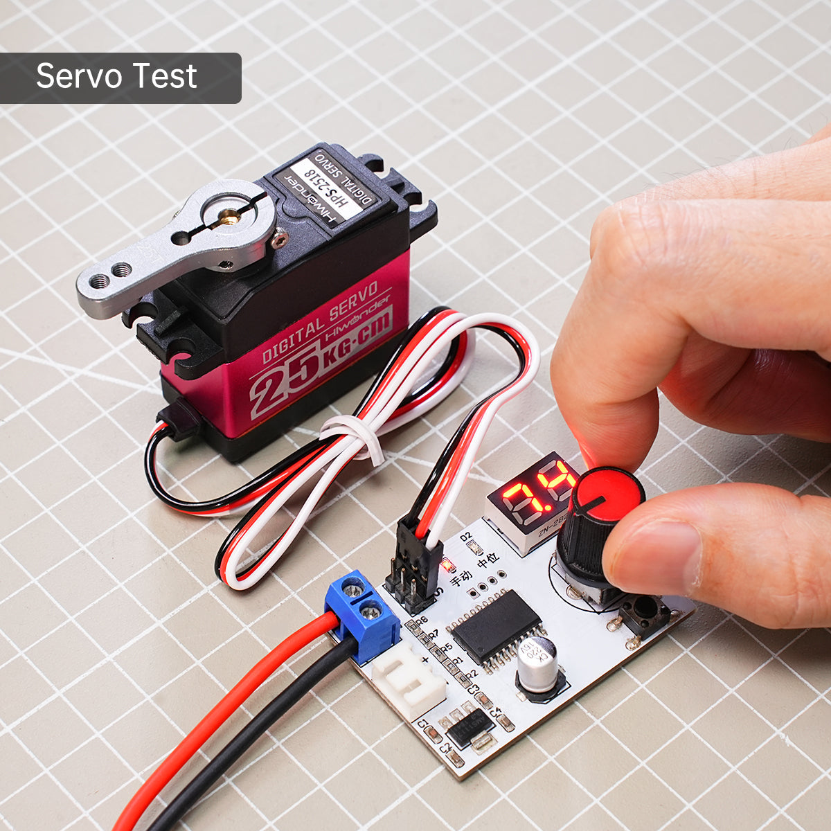 Image of Digital Servo Tester Controller with Voltage Display