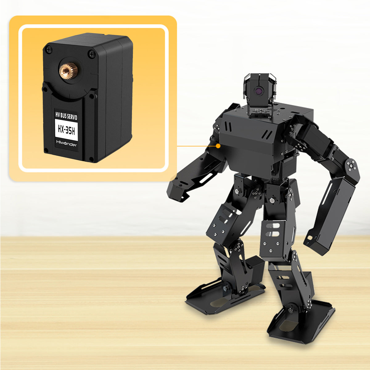 Image of Hiwonder HX-35H Serial Bus High Voltage Servo Double Shaft 35KG Data Feedback