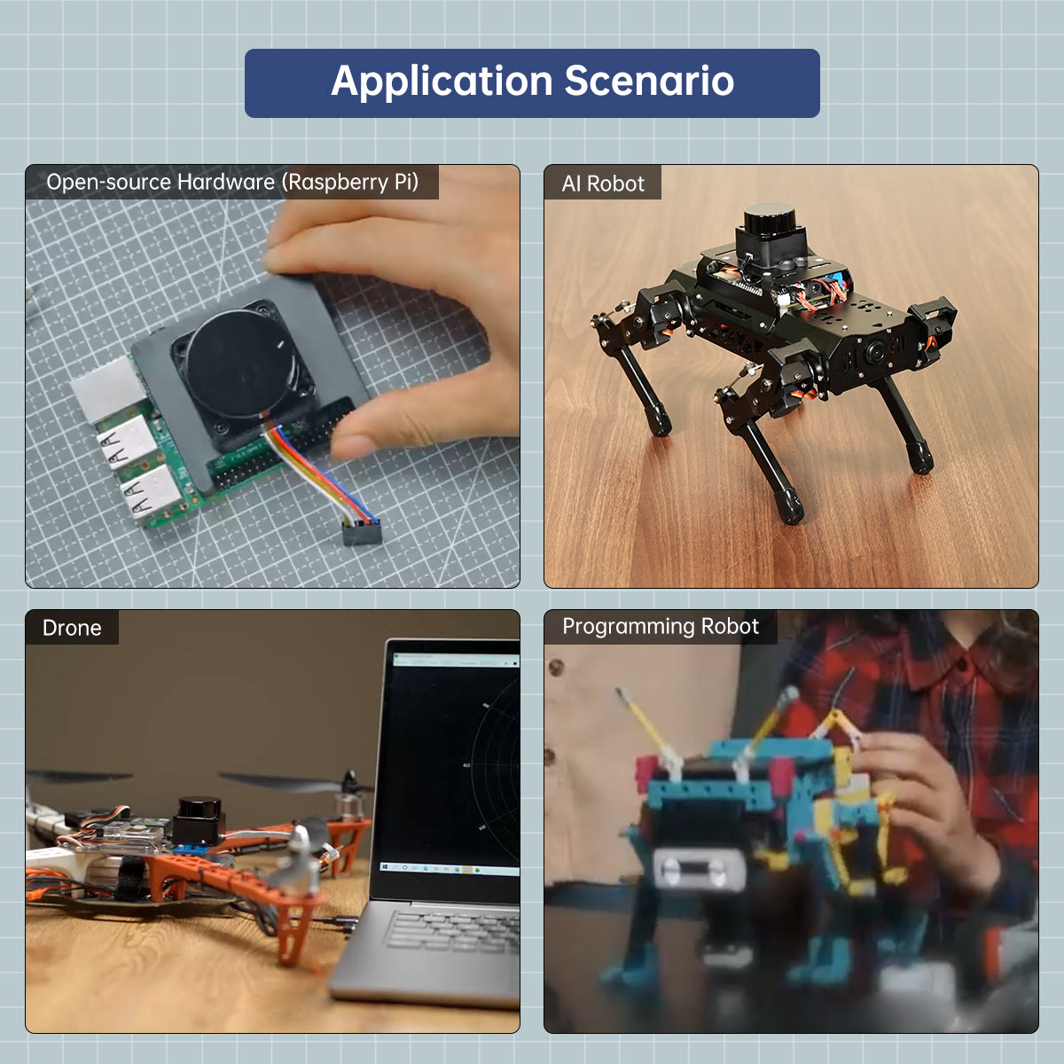 Image of STL-19P D500 Lidar Developer Kit 360 DTOF Laser Scanner ROS1 ROS2 Raspberry Pi Jetson