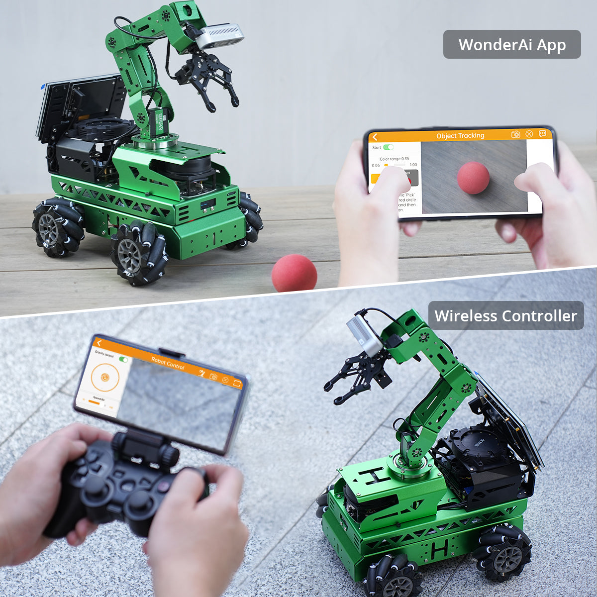 Image of JetRover JETSON Robot Car AI Vision Robotic Arm ROS1 ROS2 ChatGPT SLAM