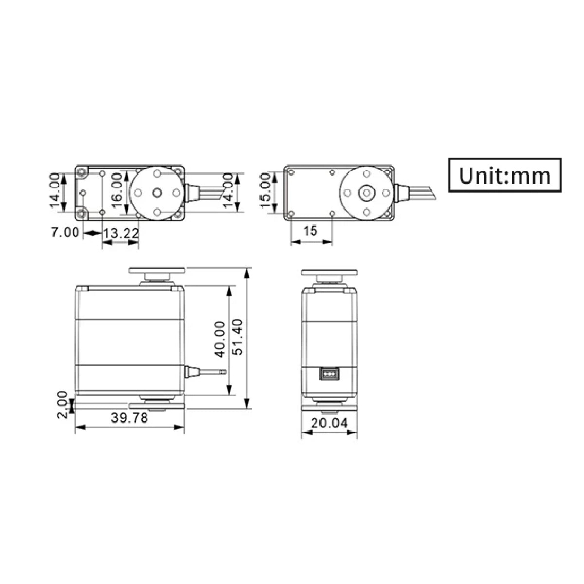Image of LD-220MG Full Metal Gear Digital Servo Dual Ball Bearing