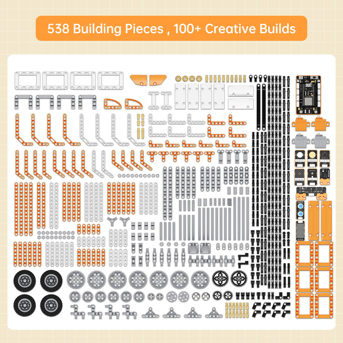 Image of DaDablock Programmable Building Block Kit ESP32 Sensor Expansion LEGO Scratch Python