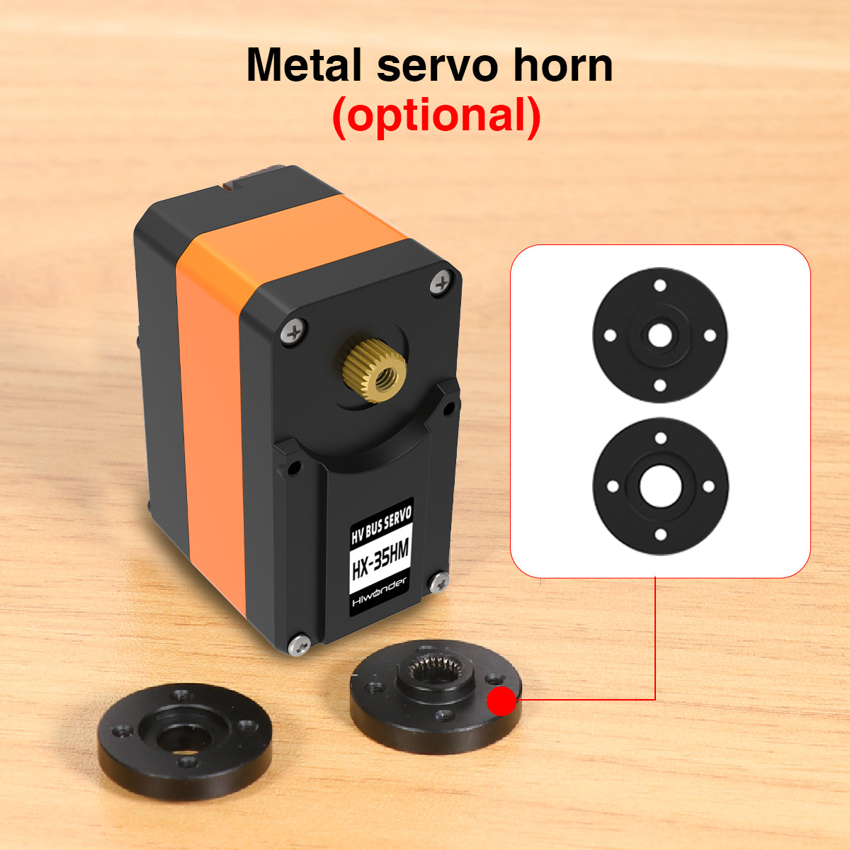 Image of Hiwonder HX-35HM Serial Bus Servo 360° Magnetic Encoder Double Shaft 35KG