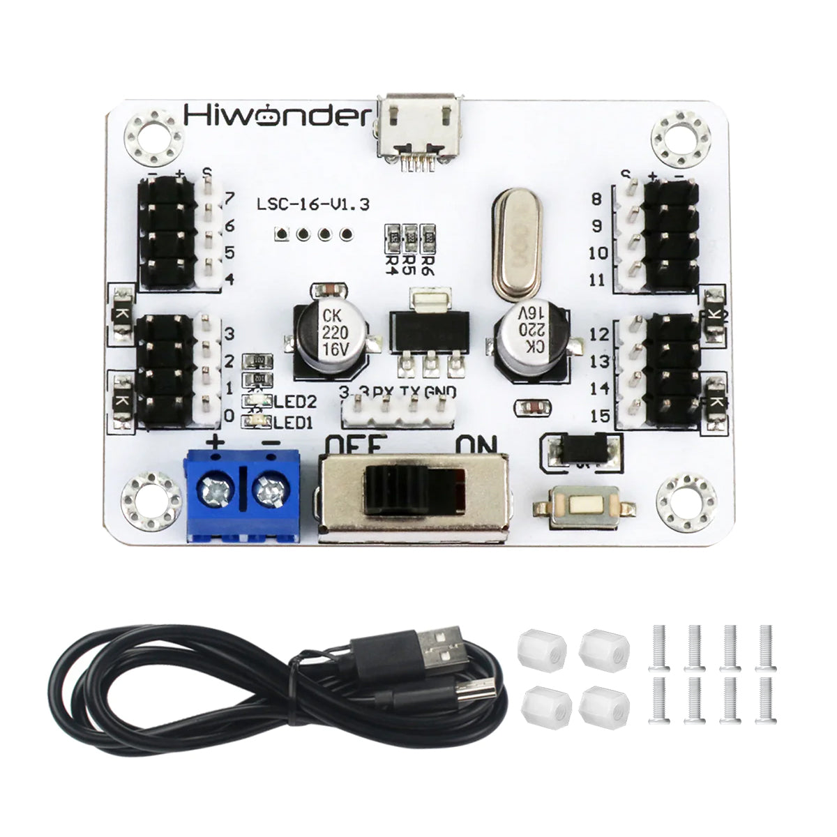 Image of LSC-16 16 Channel Servo Controller with Over-Current Protection