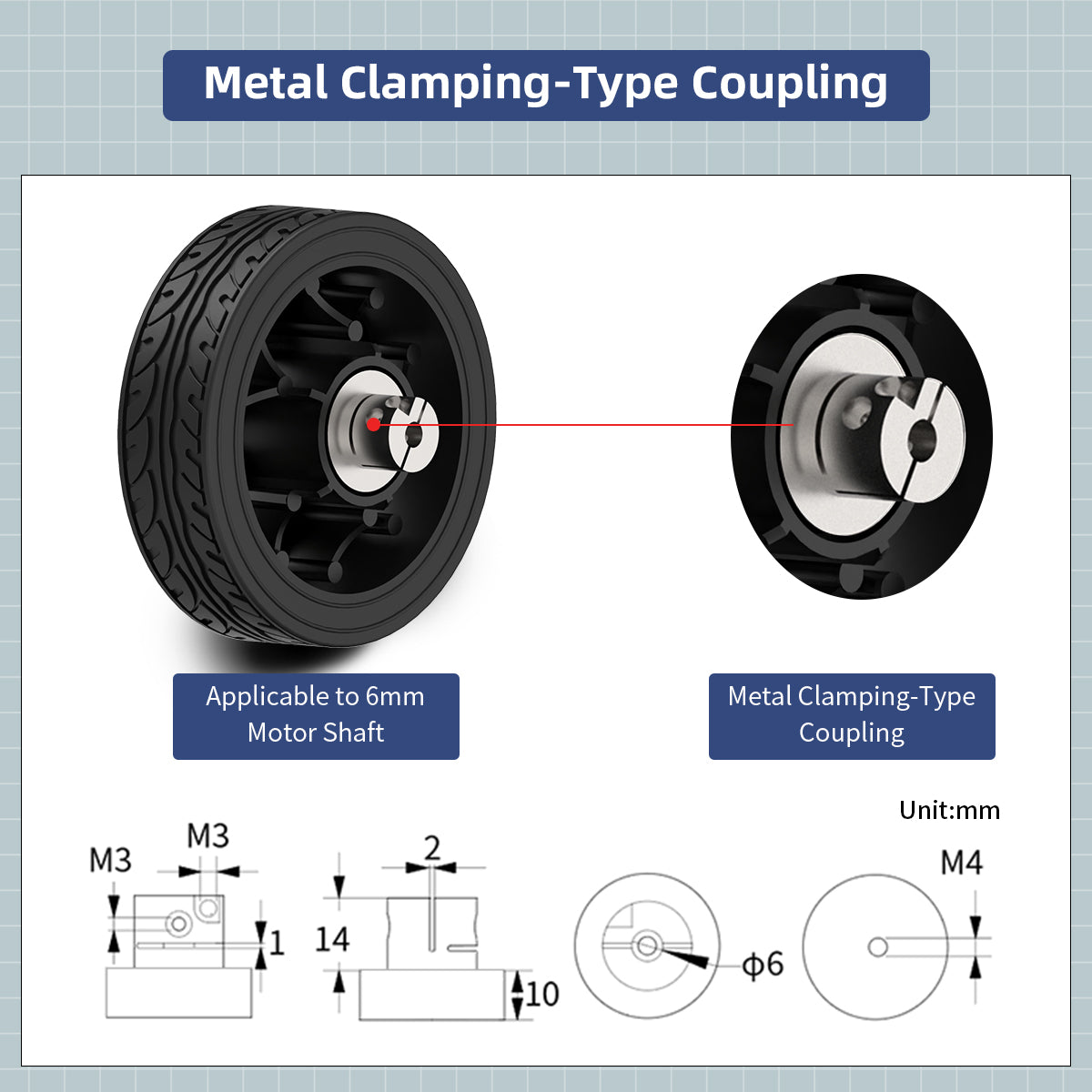 Image of Solid Rubber Tire 100mm High Load-bearing Wear-resistant AGV Tire