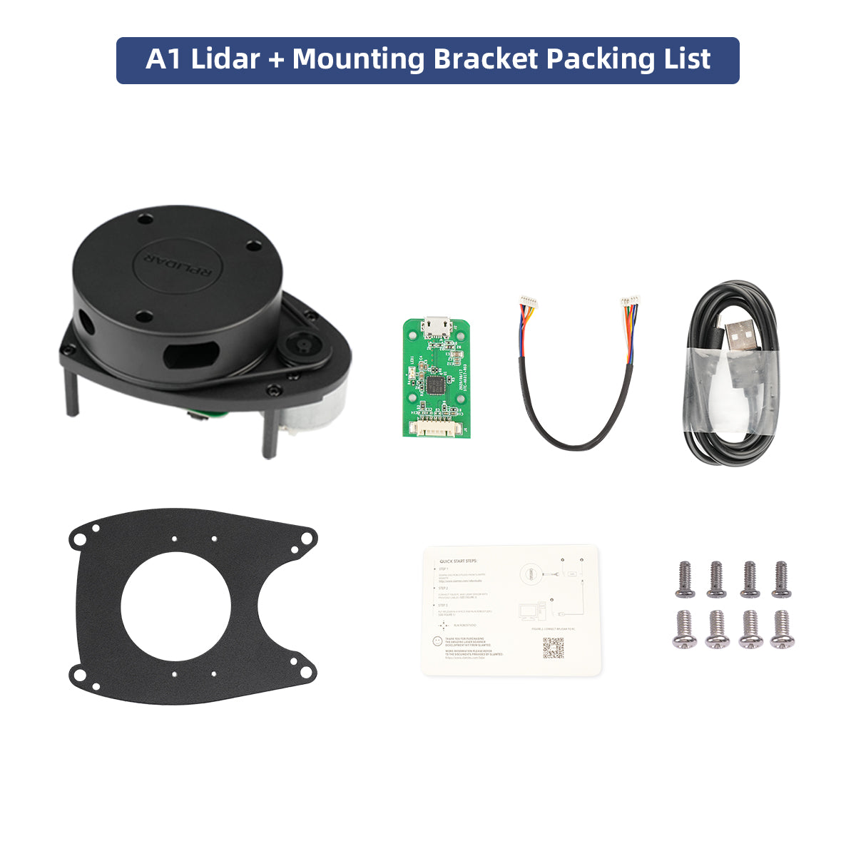 Image of SLAMTEC RPLIDAR Lidar C1 A1 A2M12 S2L SLAM Triangulation Ranging ROS ROS2