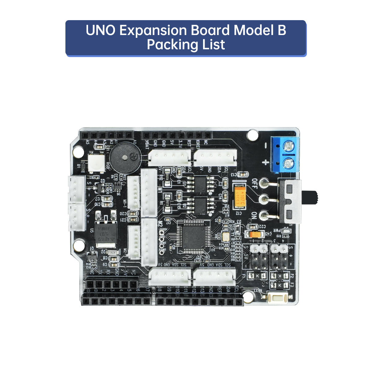 Image of UNO Expansion Board Arduino Motor Servo Bluetooth Sensor