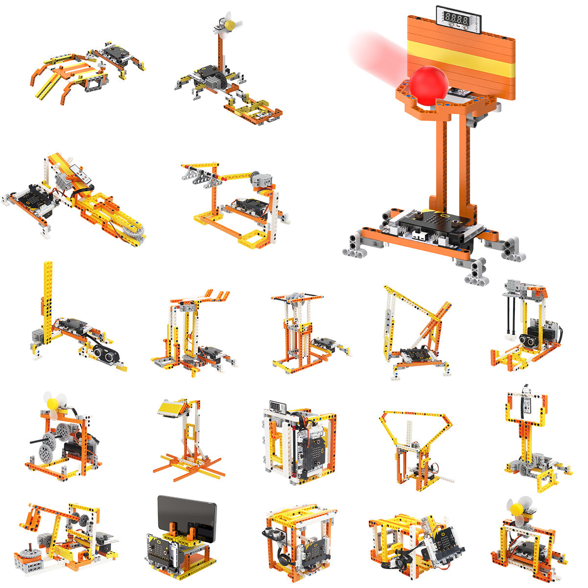 Image of DaDa:bit DIY Building Blocks Kit with 200+ Structural Parts