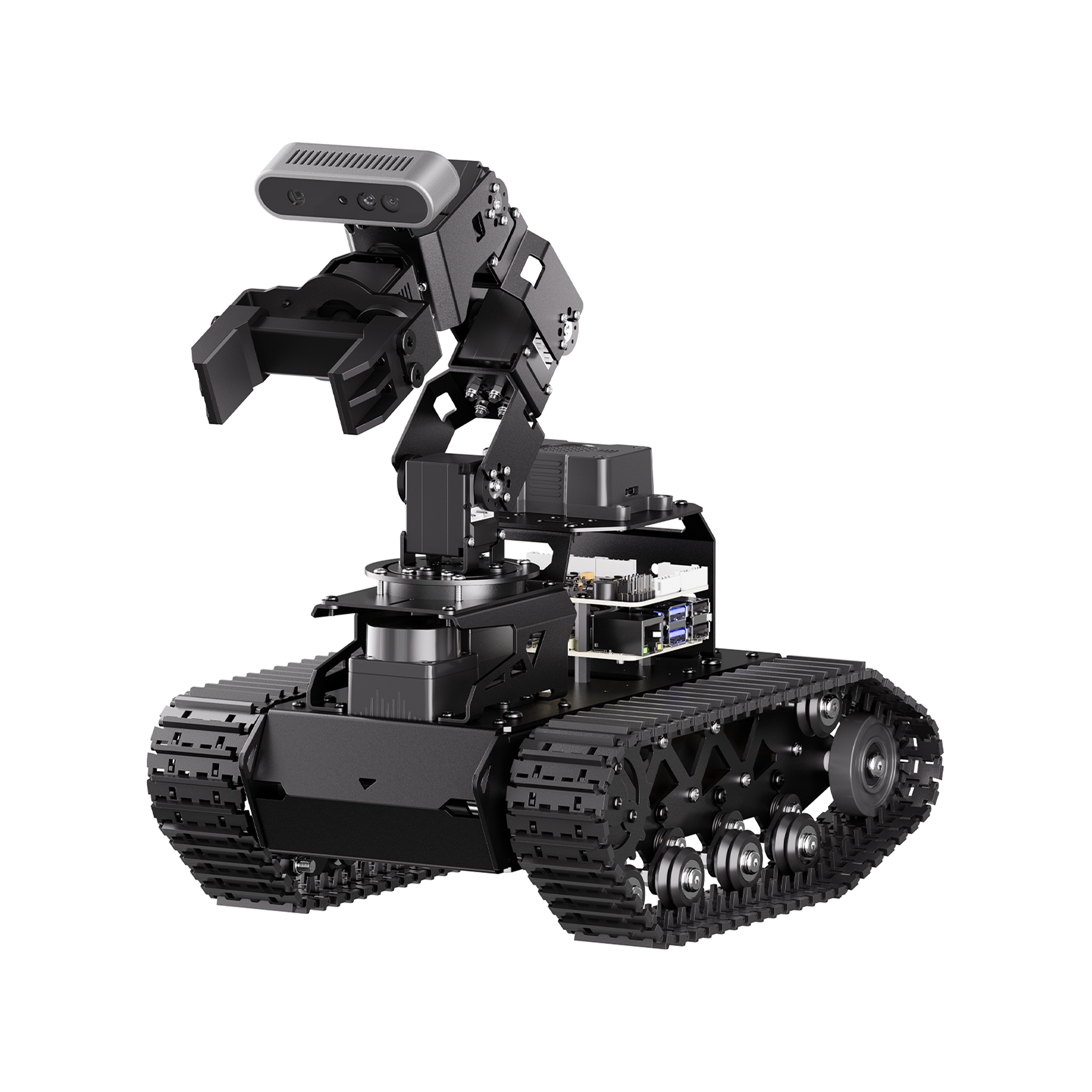 Image of LanderPi Raspberry Pi Robot Car AI Vision Robotic Arm ROS2 ChatGPT SLAM Voice Sorting