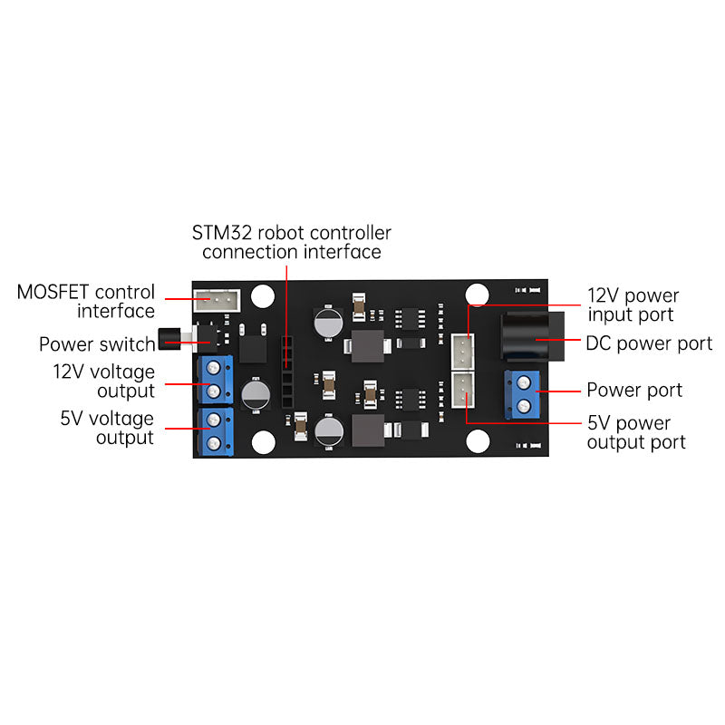 Image of miniROS Robot Controller STM32 6-14V Encoder Motor Bus Servo Power Supply