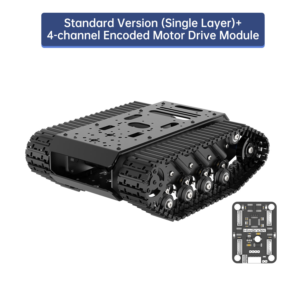 Image of Track Chassis Suspension Shock Absorption Full-Metal Tank Robot