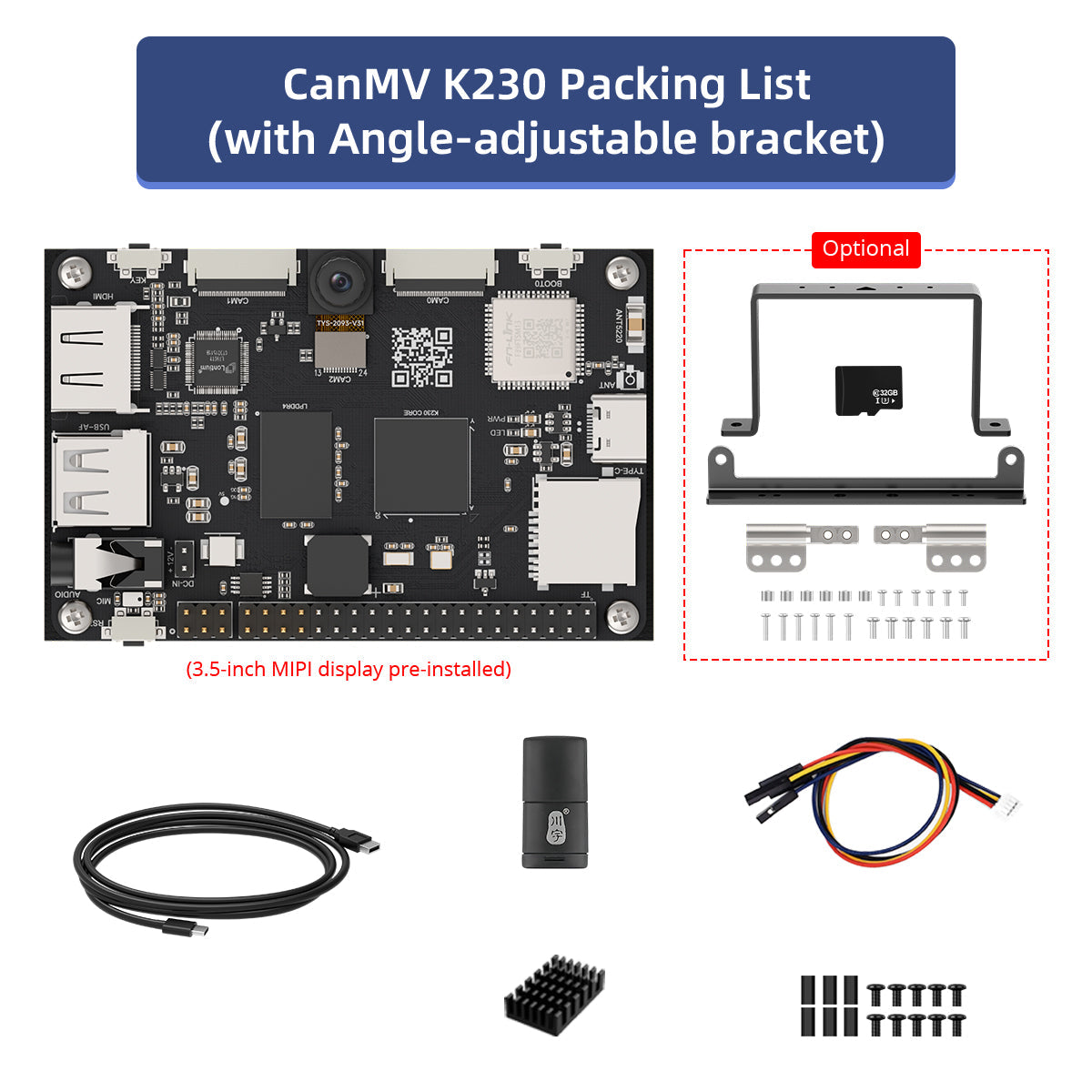 Image of CanMV K230 AI Development Board AI HD Camera 6T Computing Power
