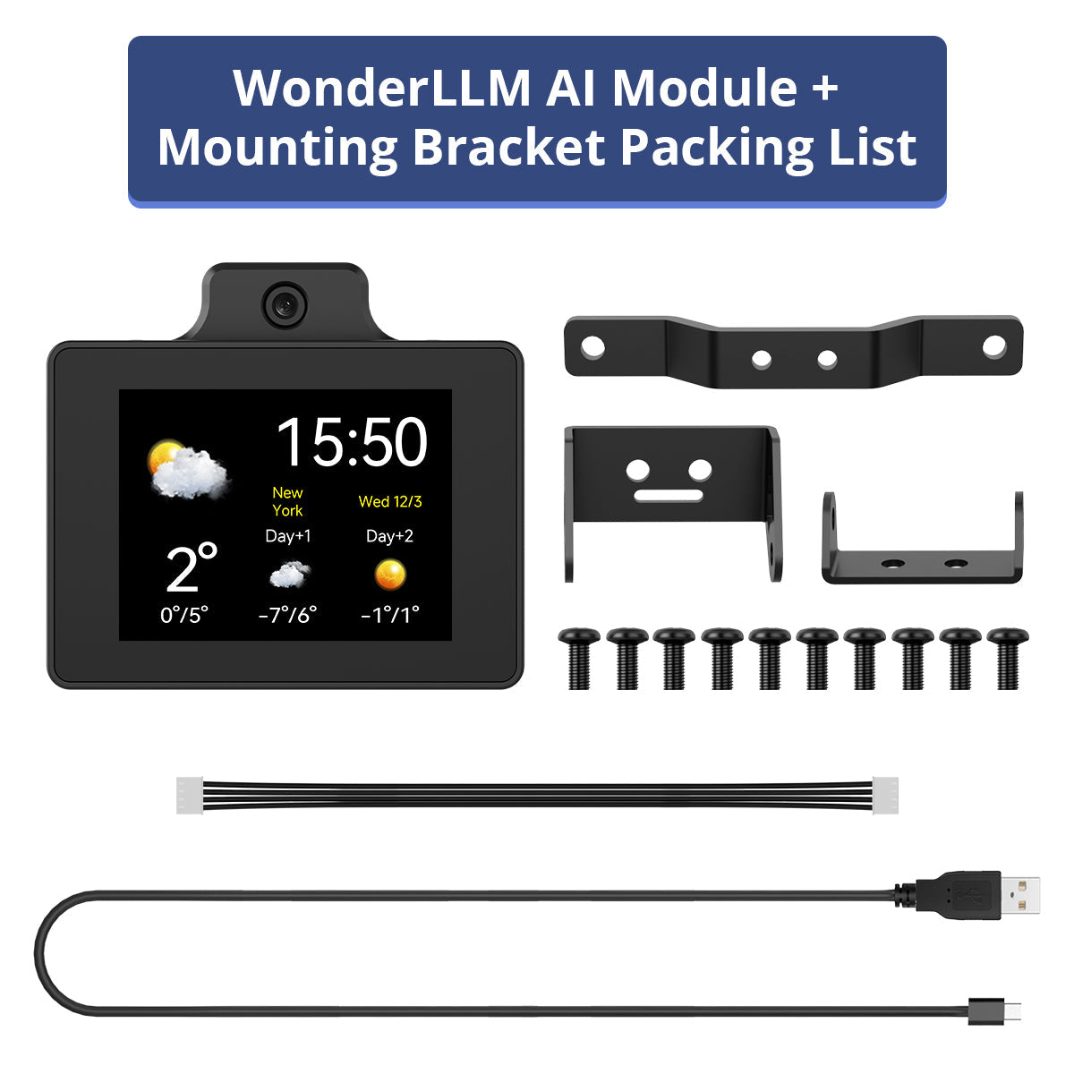 Image of WonderLLM AI Module with mounting bracket