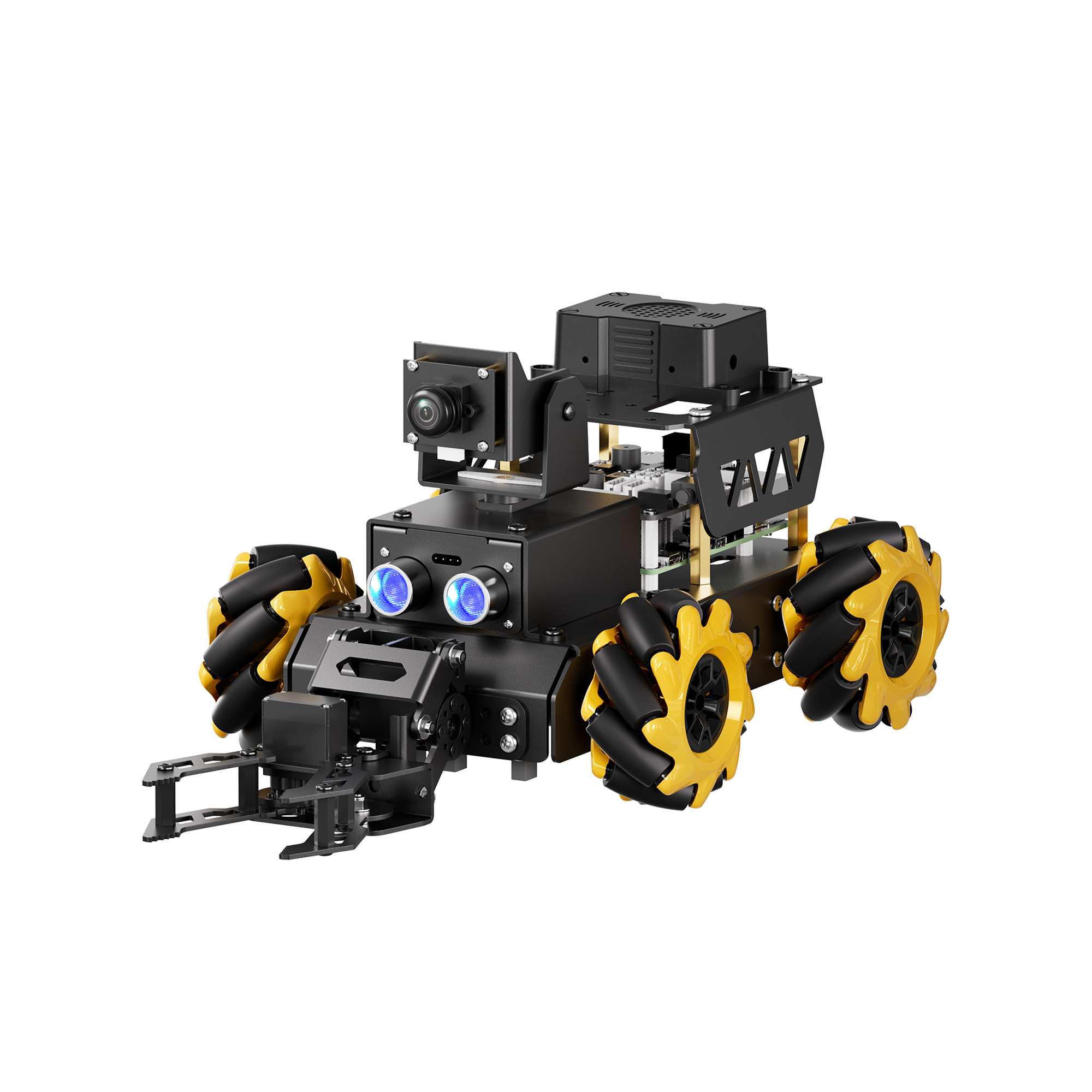 Image of TurboPi Raspberry Pi Robot Car ROS2 Mecanum AI Vision Multimodal AI