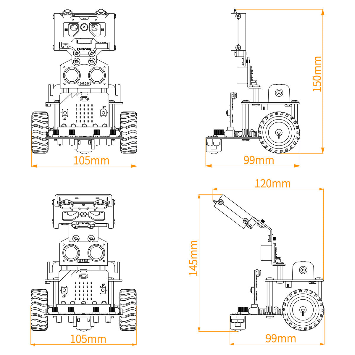 Image of AI Vision Robot Nexbit micro:bit Programming Educational Robot WonderCam Vision Module