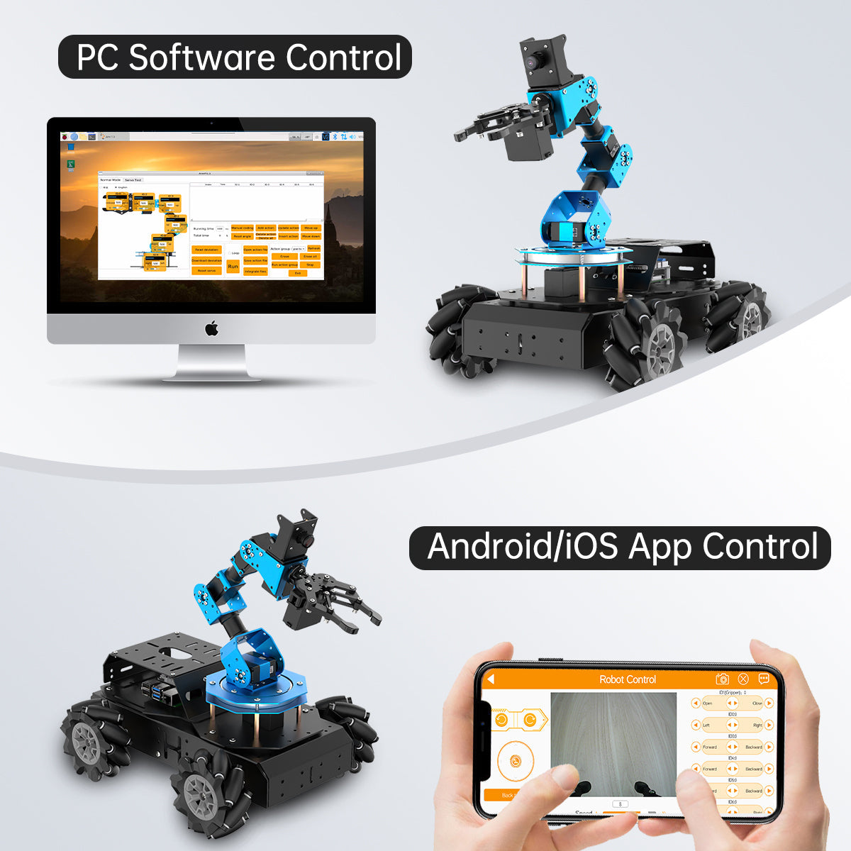 Image of ArmPi Pro app and PC control