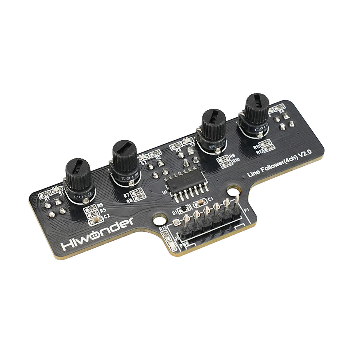 Image of 4-Channel IR Line Follower Sensor Module Tracking Obstacle Avoidance