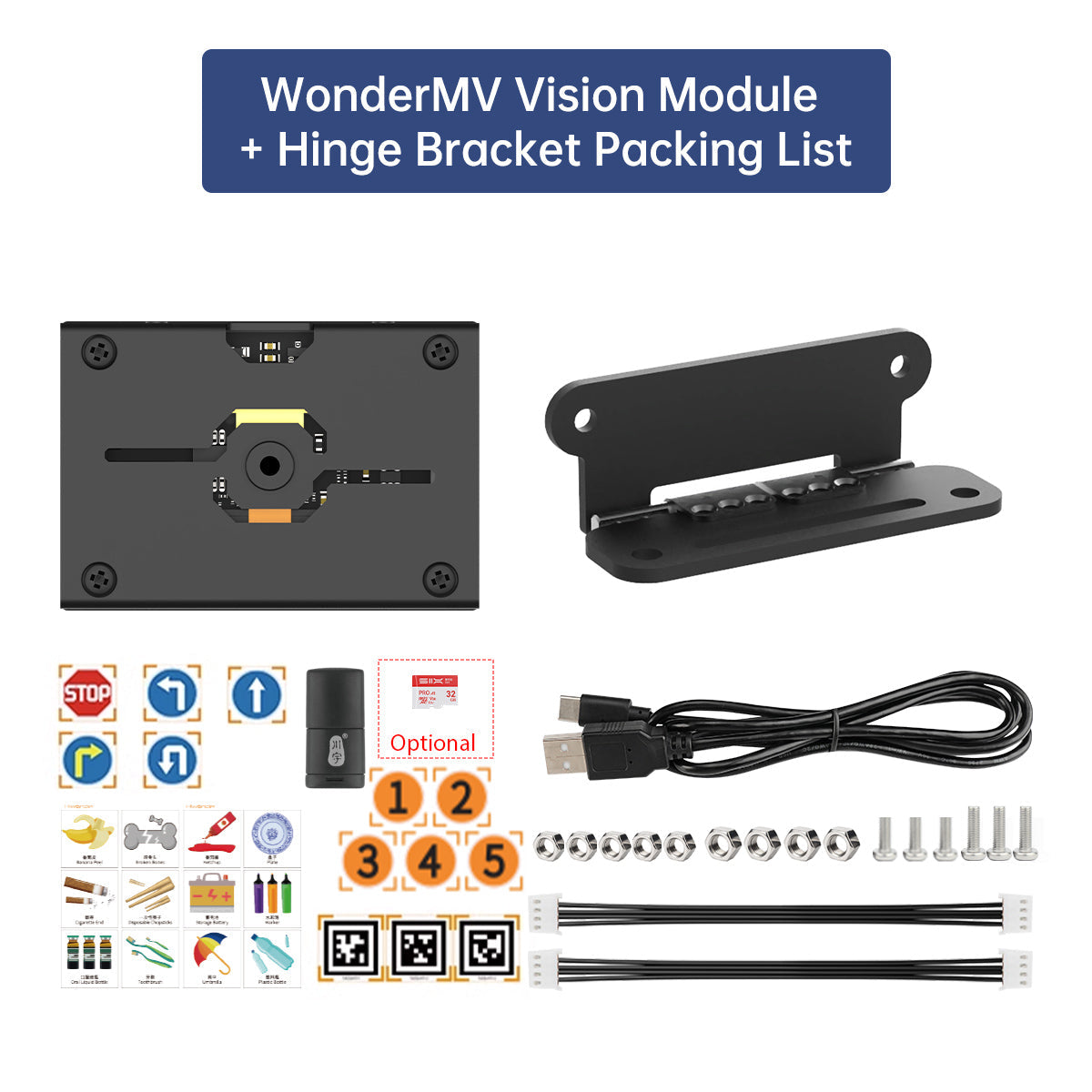 Image of WonderMV AI Vision Recognition Module AI Camera Python Development Board CanMV