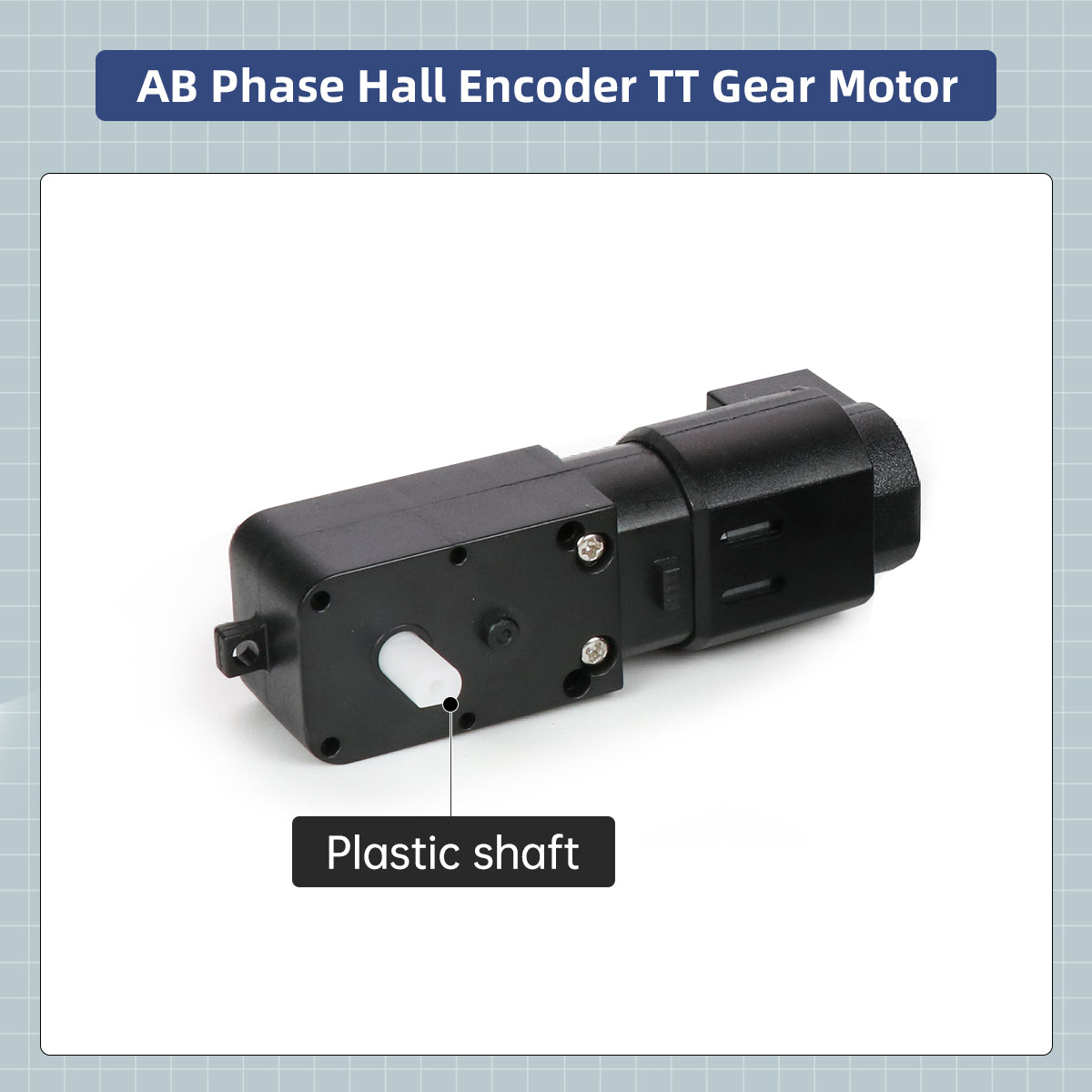 Image of TT Gear Motor Hall Encoder Plastic Shaft 150RPM 1:42