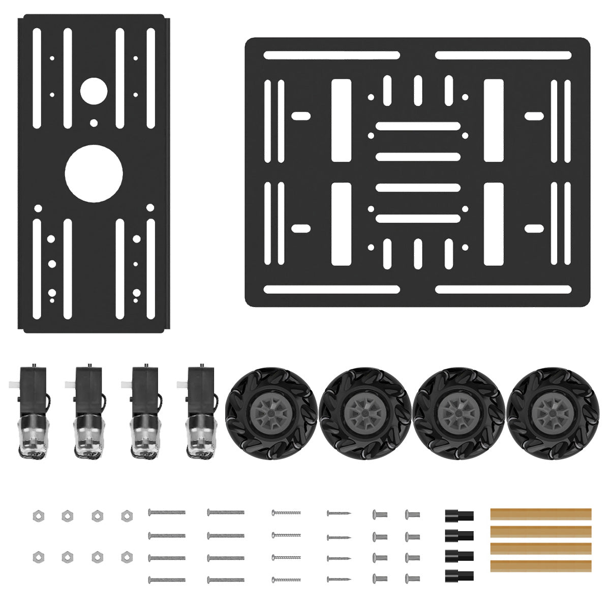 Image of Mecanum Wheel Smart Chassis Car Kit Unassembled