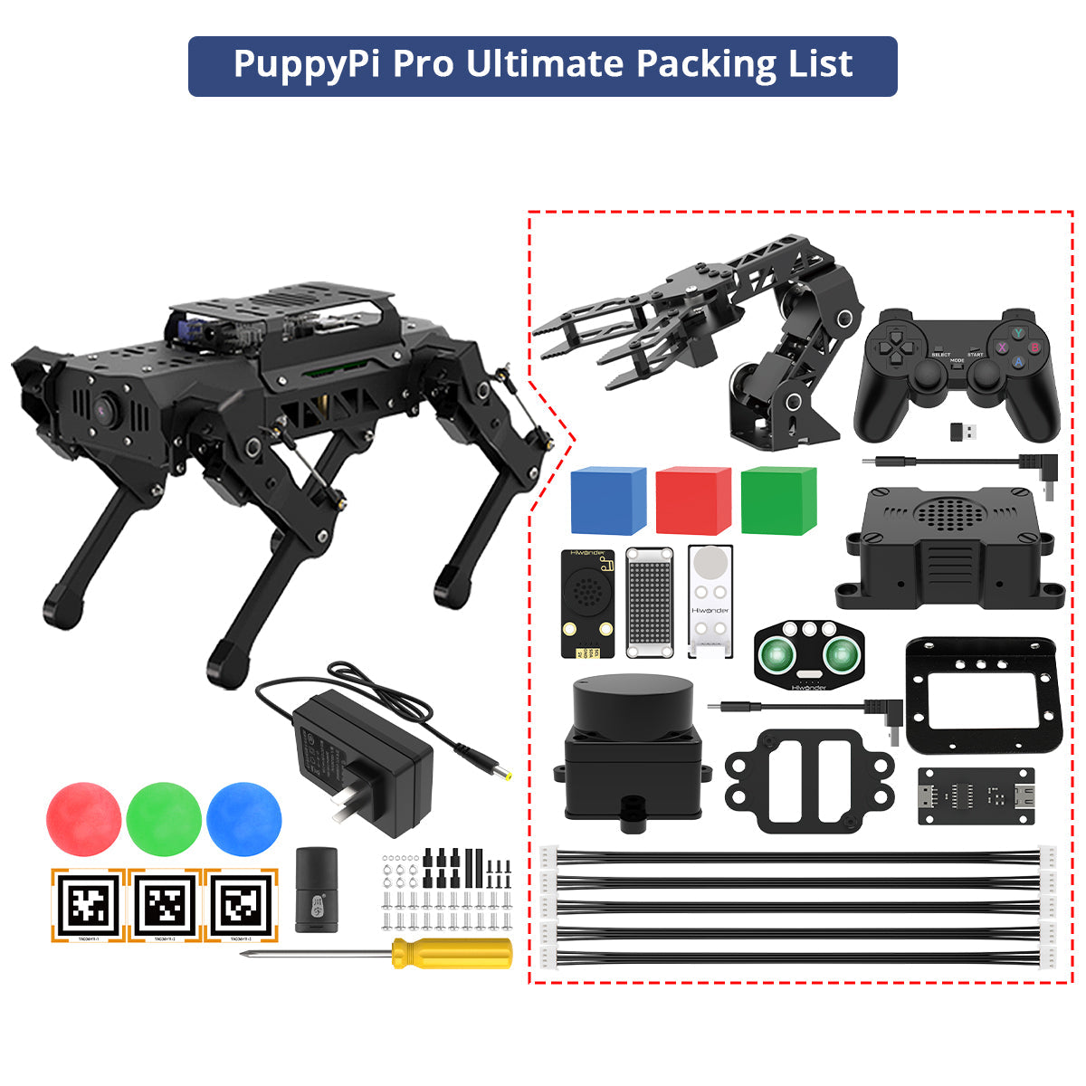 Image of PuppyPi Quadruped Robot - additional view